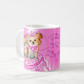 Küssen Sie meine Tiara2 Chihuahua-Prinzessinnen Kaffeetasse (Vorderseite Links)