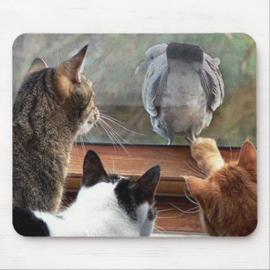 Küssen Sie meinen gefiederten Hintern-Vogel mit Mousepad