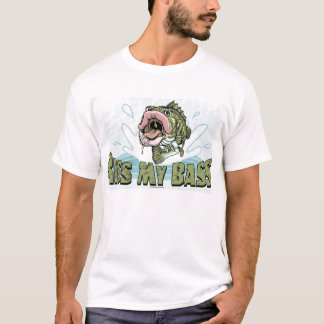 Küssen Sie meinen großen Mund-Fisch-Bass-Gang T-Shirt