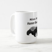 küssen Sie meinen Honig-Dachs Kaffeetasse (Vorderseite Links)