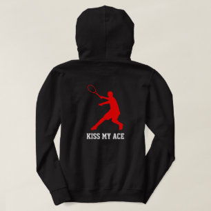 Küssen Sie meinen lustigen Hoodie Tennis des Asse
