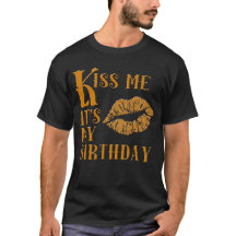Küssen Sie mich, den es mein Geburtstag funkelnd