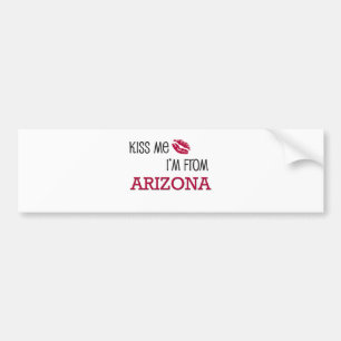 Küssen Sie mich, den ich aus ARIZONA komme Autoaufkleber