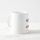 Küssen Sie mich, den ich ein ACUPUNCTURIST bin Kaffeetasse (Vorderseite Links)