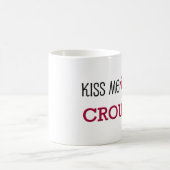 Küssen Sie mich, den ich ein CROUPIER bin Kaffeetasse (Mittel)