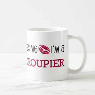Küssen Sie mich, den ich ein CROUPIER bin Kaffeetasse