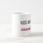 Küssen Sie mich, den ich ein GRAPHOLOGE bin Kaffeetasse (Mittel)