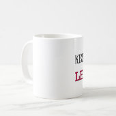 Küssen Sie mich, den ich ein LEKTOR bin Kaffeetasse (Vorderseite Links)