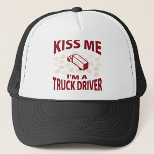 Küssen Sie mich, den ich ein LKW-Fahrer bin Truckerkappe
