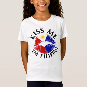 Küssen Sie mich, den ich Filipina bin T-Shirt