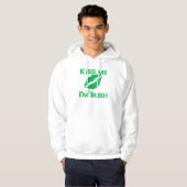 Küssen Sie mich, den ich halb irisch bin Hoodie (Vorne ganz)