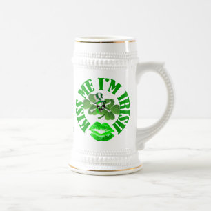 küssen Sie mich, den ich irisch bin Bierglas