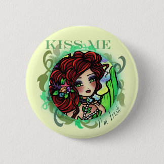 "KÜSSEN Sie MICH, den ich irische" Button