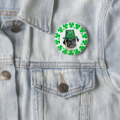 Küssen Sie mich, den ich irischer Mopsknopf bin Button (Beispiel)
