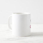 Küssen Sie mich, den ich KROATISCH bin Kaffeetasse (Vorderseite Links)