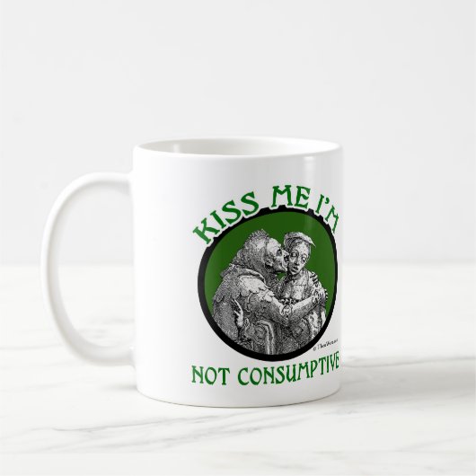 KÜSSEN Sie MICH, den ich NICHT VERBRAUCHS bin Kaffeetasse (Links)