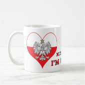 Küssen Sie mich, den ich polnisch bin Kaffeetasse (Links)