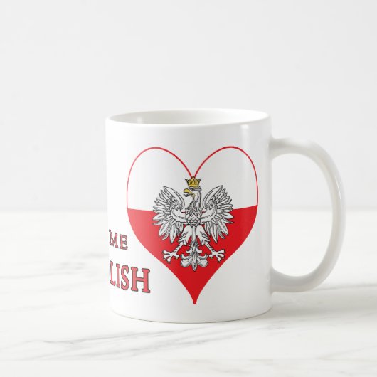 Küssen Sie mich, den ich polnisch bin Kaffeetasse (Rechts)
