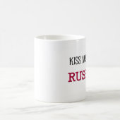 Küssen Sie mich, den ich RUSSISCH bin Kaffeetasse (Mittel)