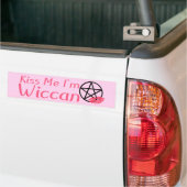 Küssen Sie mich, den ich Wiccan bin Autoaufkleber (Auf Lkw)