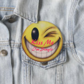 Küssen Sie mich der besonders angefertigte Single Button (Beispiel)
