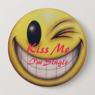 Küssen Sie mich der besonders angefertigte Single Button
