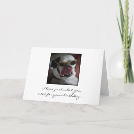 Küssen Sie mich Geburtstags-Karte Karte