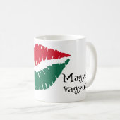 Küssen Sie mich! Ich bin ungarisch! Tasse (VorderseiteRechts)