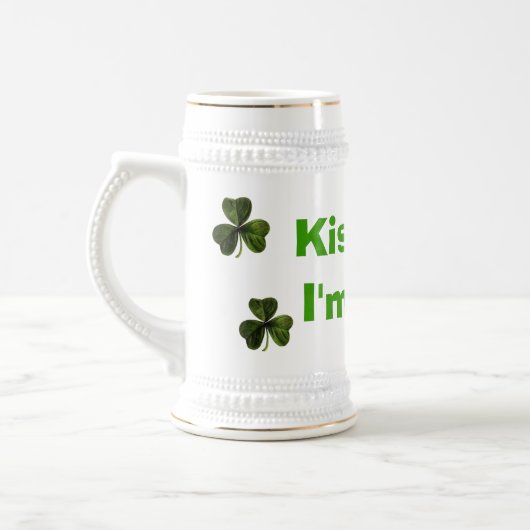 Küssen Sie mich, ich sind irisch Bierglas (Links)