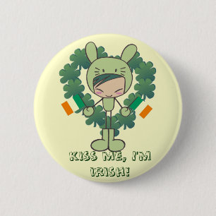 küssen Sie mich, ich sind irisch! Button