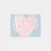 Küssen Sie mich immer gute Nacht Post-it Klebezettel (Vorderseite)