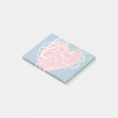 Küssen Sie mich immer gute Nacht Post-it Klebezettel (angewinkelt)