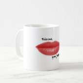 Küssen Sie mich Kaffeetasse (Vorderseite Links)
