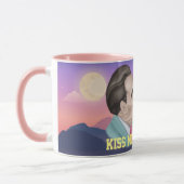 Küssen Sie mich Kamerad - Breschnew Küssen Honecke Tasse (Links)