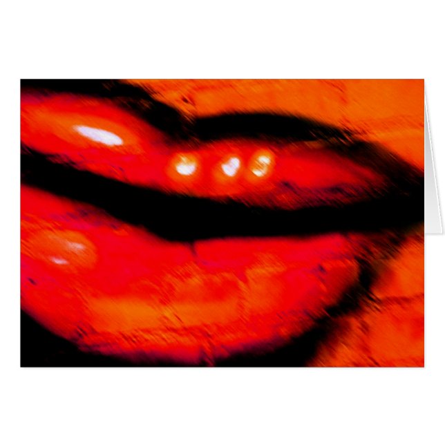 Küssen Sie mich Karte (Vorderseite (Horizontal))