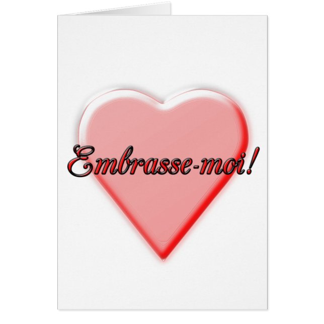 Küssen Sie mich Karte (Vorne)