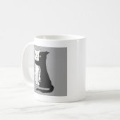 Küssen Sie mich Katzen-Geschenk-Tasse Kaffeetasse (Vorderseite Links)