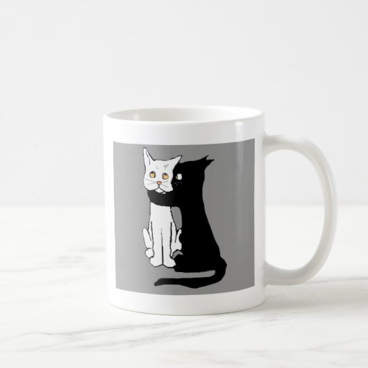 Küssen Sie mich Katzen-Geschenk-Tasse Kaffeetasse (Rechts)