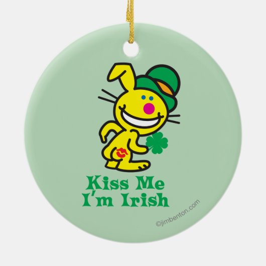 Küssen Sie mich Keramik Ornament (Hinten)