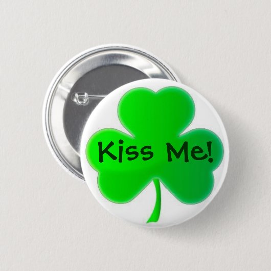 Küssen Sie mich! Knopf Button (Vorne & Hinten)