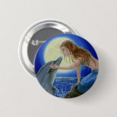 Küssen Sie mich Meerjungfrau-u. Button (Vorne & Hinten)