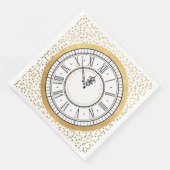 Küssen Sie mich um Mitternacht, New Years Uhr, Pap Serviette (Ecke)