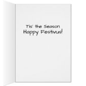 Küssen Sie mich unter der Urlaubskarte von Mistlet (Innen (Rechts))