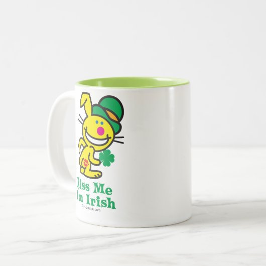 Küssen Sie mich Zweifarbige Tasse (Vorderseite Links)