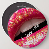 Küssen Sie mir Liebe Lippenstift Hintergrund Case- Button (Vorne & Hinten)