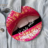 Küssen Sie mir Liebe Lippenstift Hintergrund Case- Button (Beispiel)