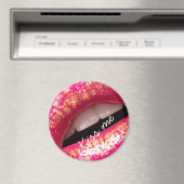 Küssen Sie mir Liebe Lippenstift Hintergrund Case- Magnet (In Situ (Geschirrspüler))