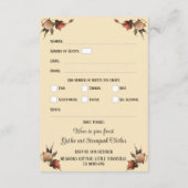 Küssen Skelette UAWG Gothic Wedding Begleitkarte (Rückseite)