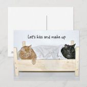 Küssen und nachmachen postkarte (Vorne/Hinten)