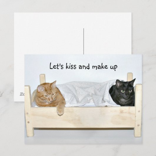 Küssen und nachmachen postkarte (Vorne/Hinten)